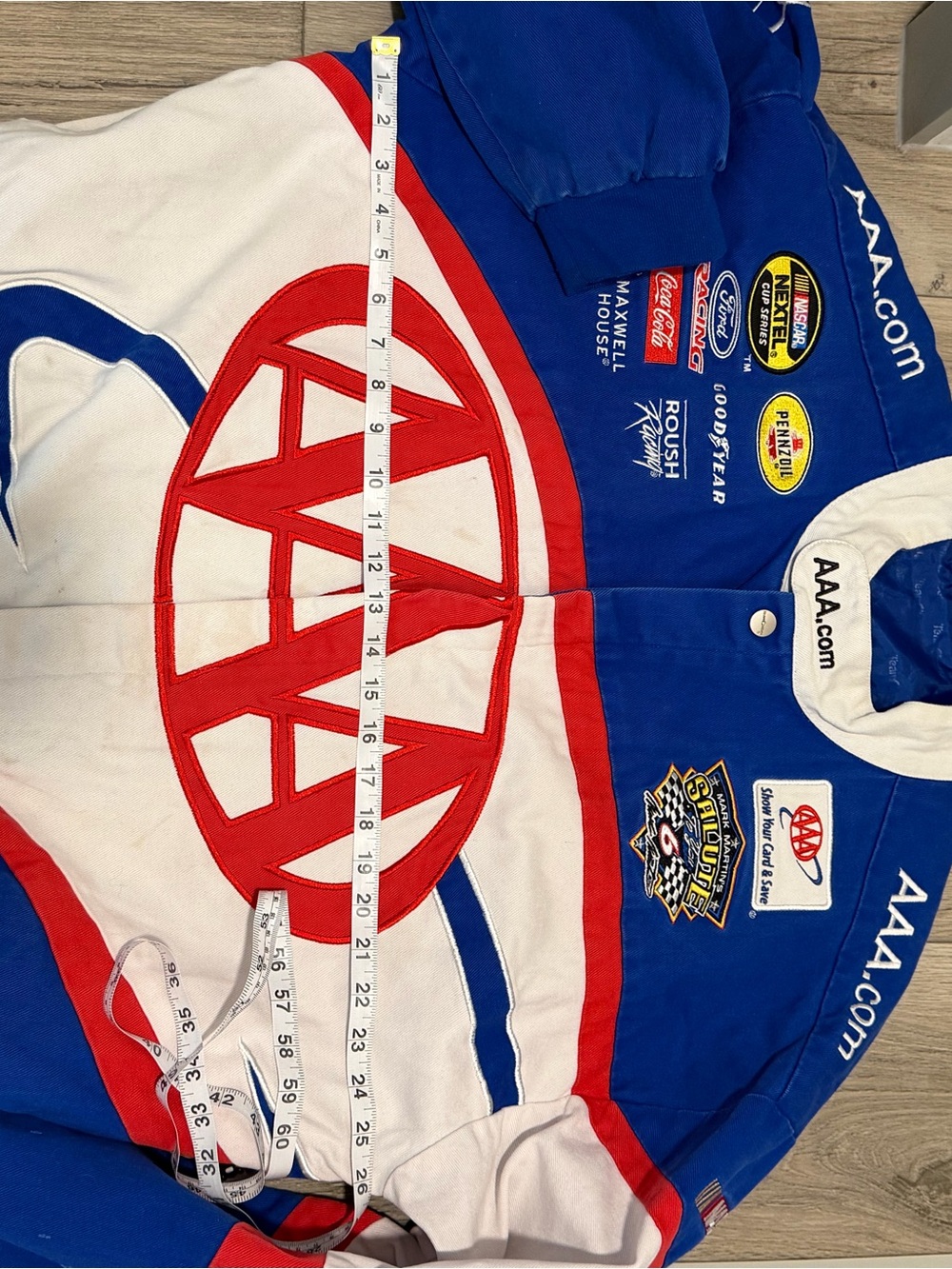 Blue & White Racing Jacket - Men's - Picture 13 of 16